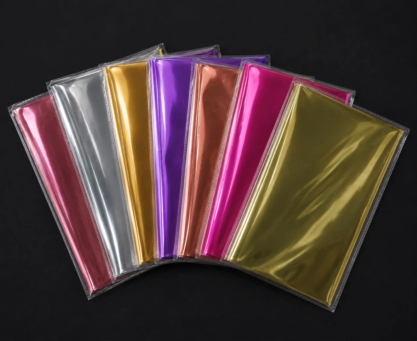 Glossy metallic cellophane (50 sheets in each pack)